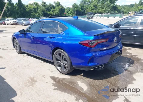 2021 Acura Tlx A-Spec Package из США, поврежденный, VIN 19UUB6F52MA009172